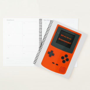 Zal je mijn Groomsman Handheld Elektronisch Game w Planner