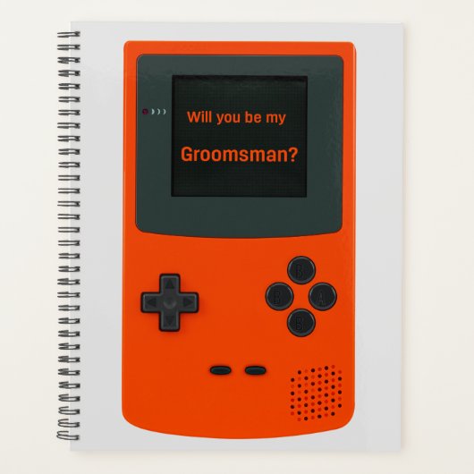 Zal je mijn Groomsman Handheld Elektronisch Game w Planner (Voorkant)