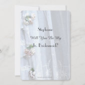 Zal je mijn Jr. Bridesmaid zijn, kant uitnodigen? Kaart (Voorkant)