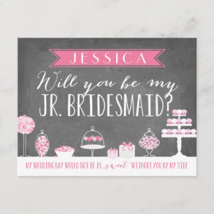 Zal je mijn junior Bridesmaid zijn? Bridesmaid Kaart