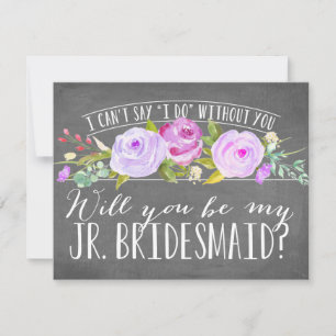 Zal je mijn junior Bridesmaid zijn?   Bridesmaid Kaart