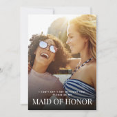 Zal je mijn Maid of Honor Kaart met foto (Voorkant)
