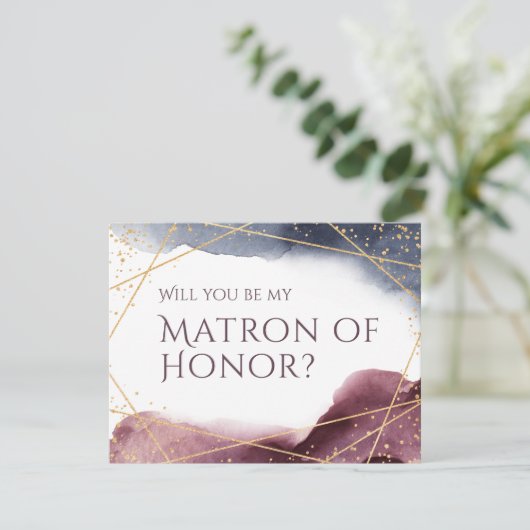 Zal je mijn matron van eer geometrisch zijn? kaart (Staand voorkant)