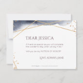 Zal je mijn matron van eer geometrisch zijn? kaart (Achterkant)