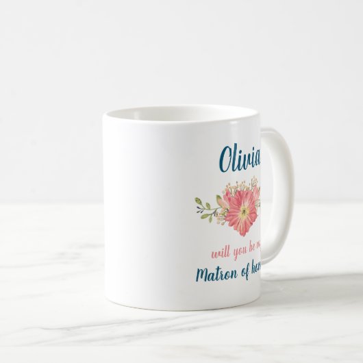 Zal je mijn matron van eer Mok zijn? (Voorkant rechts)