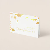 Zal je mijn matron van eer zijn, gepersonaliseerd? folie kaarten (Voorkant)