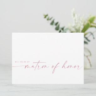 Zal je mijn matron zijn?   Blush roze