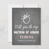 Zal je mijn matron zijn? | Bridesmaid Kaart (Voorkant)