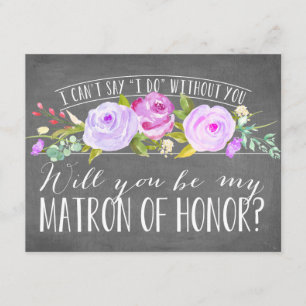 Zal je mijn matron zijn?   Bridesmaid Kaart