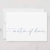 Zal je mijn matron zijn? | Dusty Blue (Voorkant)