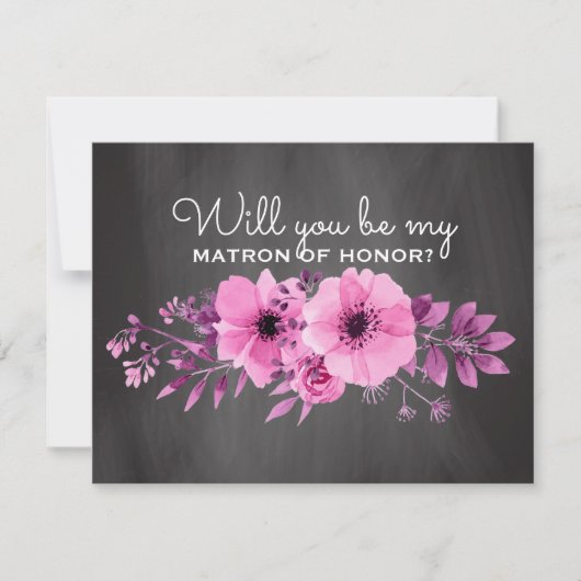 Zal je mijn matron zijn? | Maid of Honor Kaart (Voorkant)