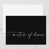 Zal je mijn matron zijn? | Modern Black (Voorkant / Achterkant)