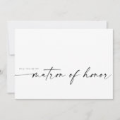 Zal je mijn matron zijn? | Modern minimalist (Voorkant)
