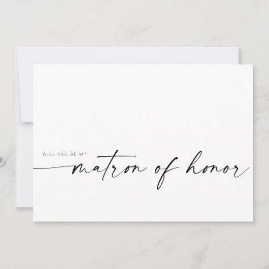 Zal je mijn matron zijn? | Modern minimalist (Voorkant)