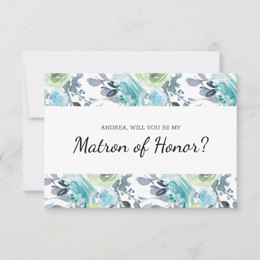 Zal je mijn matron zijn van de beste lichtblauwe g (Voorkant)