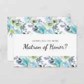 Zal je mijn matron zijn van de beste lichtblauwe g (Voorkant / Achterkant)