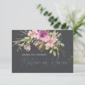 Zal je mijn matron zijn van Honor Dusty Pink Paars (Staand voorkant)