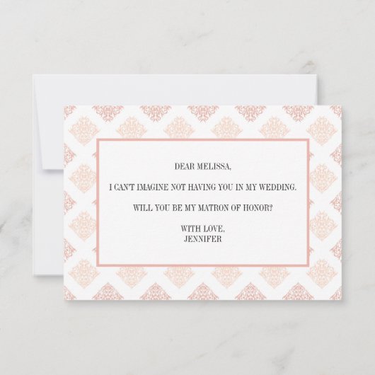 Zal je mijn matron zijn van Honor Soft Peachy Blus (Achterkant)