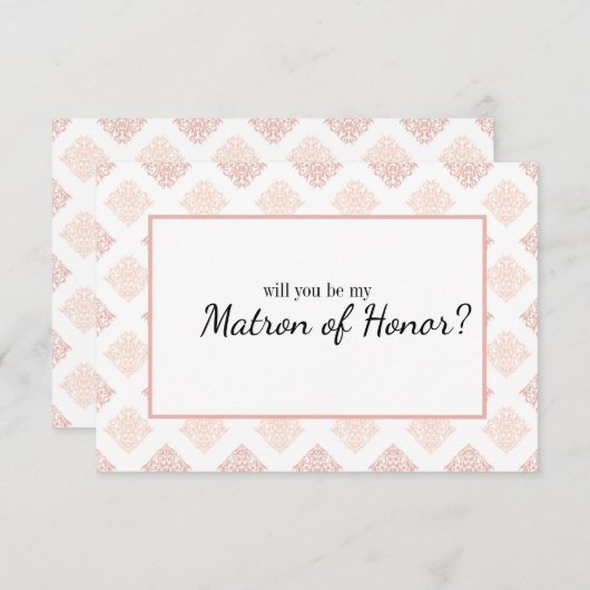 Zal je mijn matron zijn van Honor Soft Peachy Blus (Voorkant / Achterkant)