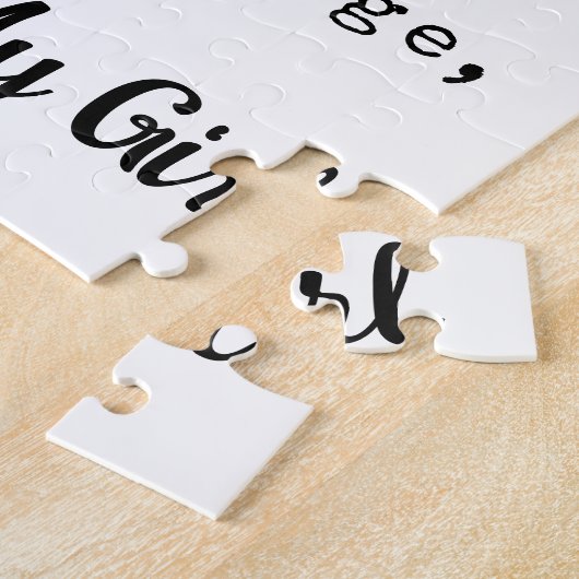 Zal je mijn meisje zijn - Pas liefdesverklaring aa Legpuzzel (Zijkant)