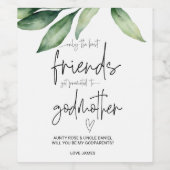 Zal je mijn moeder zijn die Baby aanmaning vraagt? Wijn Etiket (Enkel label)