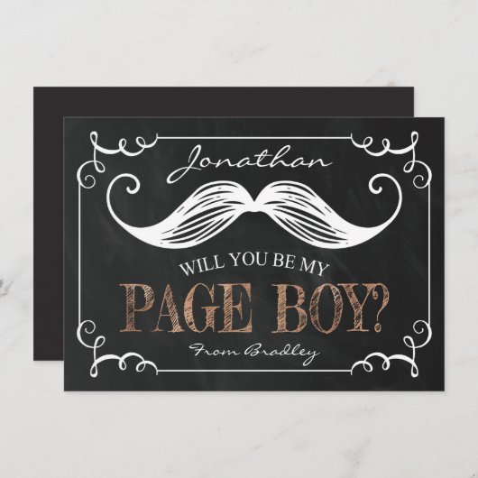  ZAL JE MIJN PAGINA JULLIE ZIJN | GROOMSMAN KAART (Voorkant / Achterkant)