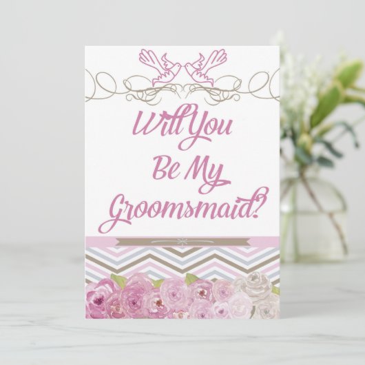 Zal je mijn uitnodiging zijn? (Staand voorkant)