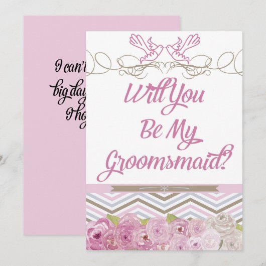 Zal je mijn uitnodiging zijn? (Voorkant / Achterkant)