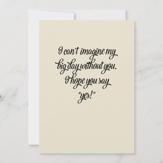 Zal je mijn uitnodiging zijn? (Achterkant)