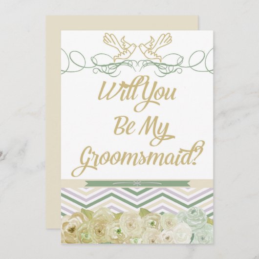 Zal je mijn uitnodiging zijn? (Voorkant / Achterkant)