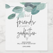 Zal je mijn vader zijn die Baby aanmaning vraagt? Wijn Etiket (Enkel label)