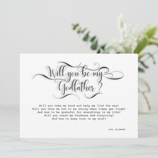 Zal je mijn vader zijn? kaart (Staand voorkant)