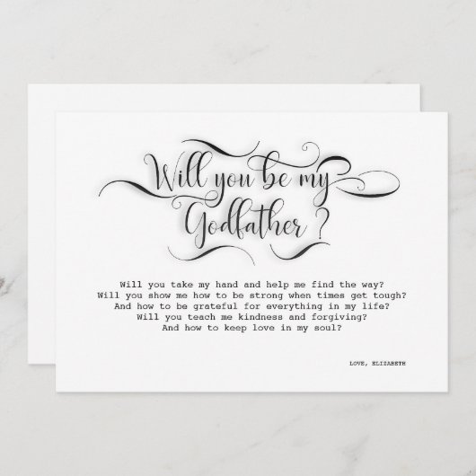 Zal je mijn vader zijn? kaart (Voorkant / Achterkant)