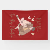 Zal je mijn Valentijn banner zijn? (Horizontaal)