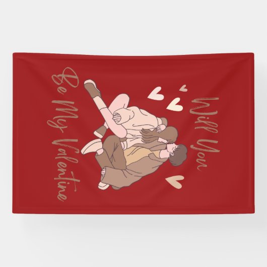 Zal je mijn Valentijn banner zijn? (Horizontaal)