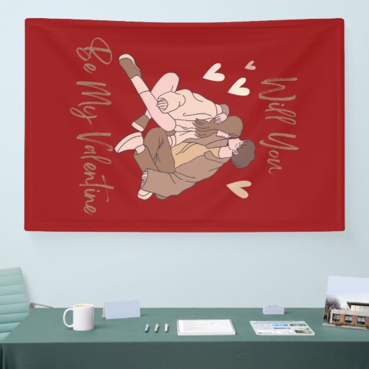 Zal je mijn Valentijn banner zijn? (Beurs)