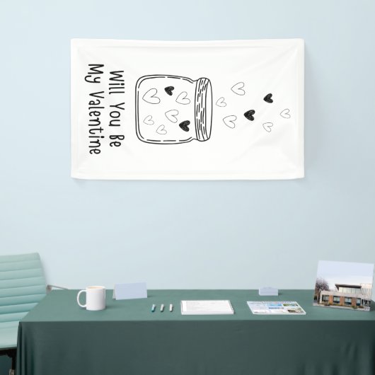 Zal je mijn Valentijn banner zijn? (Beurs)