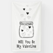 Zal je mijn Valentijn banner zijn? (Verticaal)