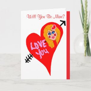 Zal je mijn Valentijn zijn? Feestdagen Kaart