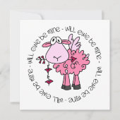 Zal je mijn Valentijn zijn? Feestdagenkaart (Voorkant)