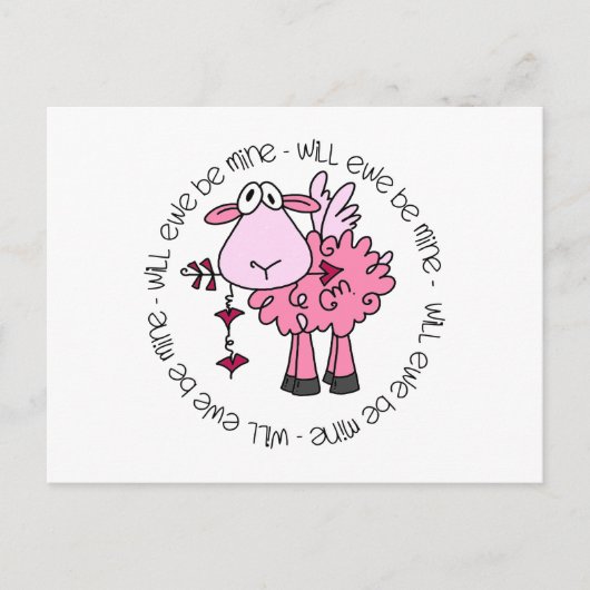 Zal je mijn Valentijn zijn? Feestdagenkaart (Voorkant)