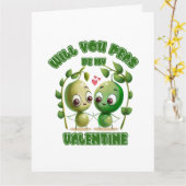 Zal je mijn Valentijn zijn? Kaart (Gele Bloem)