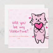 Zal je mijn Valentijn zijn? Kaart (Voorkant / Achterkant)