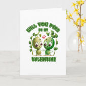 Zal je mijn Valentijn zijn? Kaart (Gele Bloem)