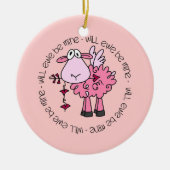 Zal je mijn Valentijn zijn? Keramisch Ornament (Voorkant)