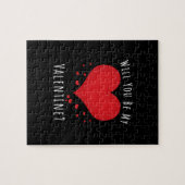 Zal je mijn valentijn zijn? legpuzzel (Horizontaal)