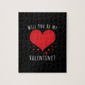 Zal je mijn valentijn zijn? legpuzzel (Verticaal)