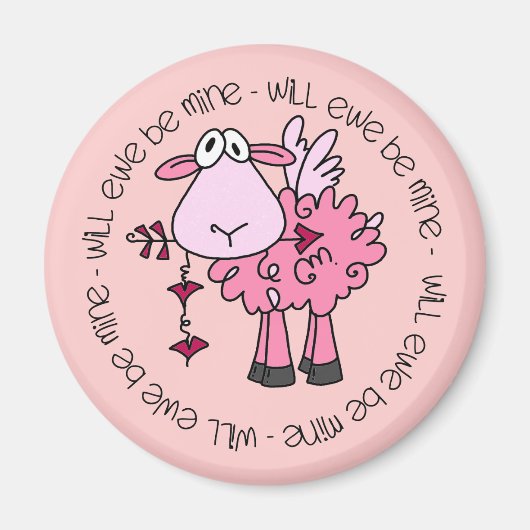 Zal je mijn Valentijn zijn? Magneet (Voorkant)