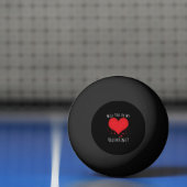 Zal je mijn valentijn zijn? pingpongbal (Net)