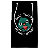 Zal je mijn Valentijn zijn, Pun Dark BG Klein Cadeauzakje (Voorkant)